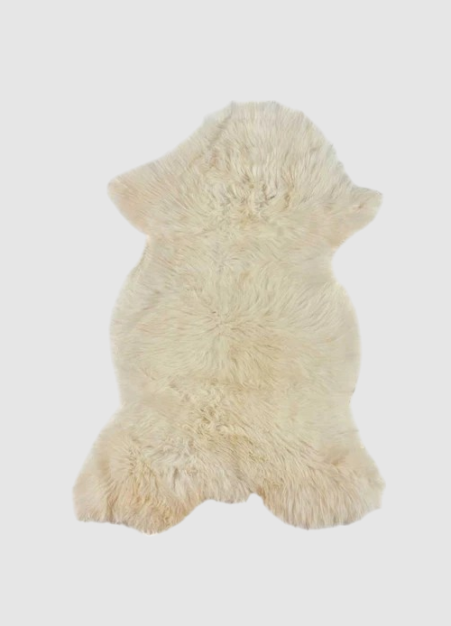 Real Sheepskin | Natural white/cream | 85x45cm