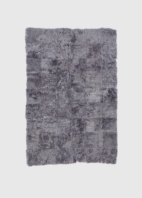 Schapenvacht IJslands kleed | Grijs kort | 120 x 180cm