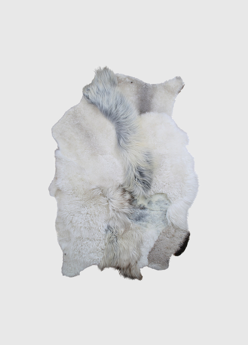 Tapisserie patchwork Schapenvacht | Mélange naturel | 180 x 120 cm