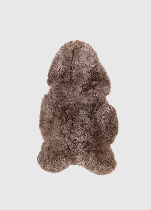 Schapenvacht IJslands | Taupe kort | 100 x 65cm