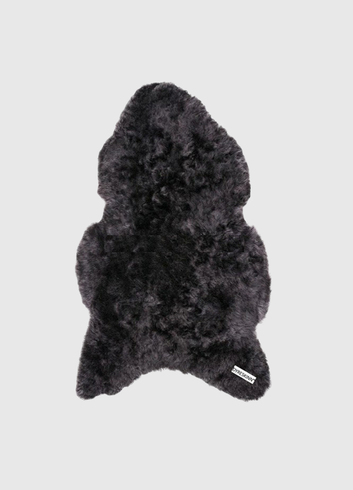 Schapenvacht IJslands | Donkergrijs kort | 100 x 65cm