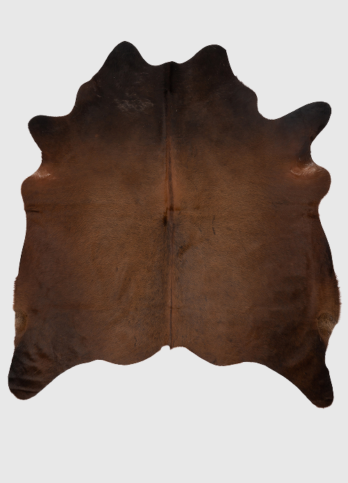 K805 | Unieke Koeienhuid XL | Donkerbruin | ca.210 x 180cm