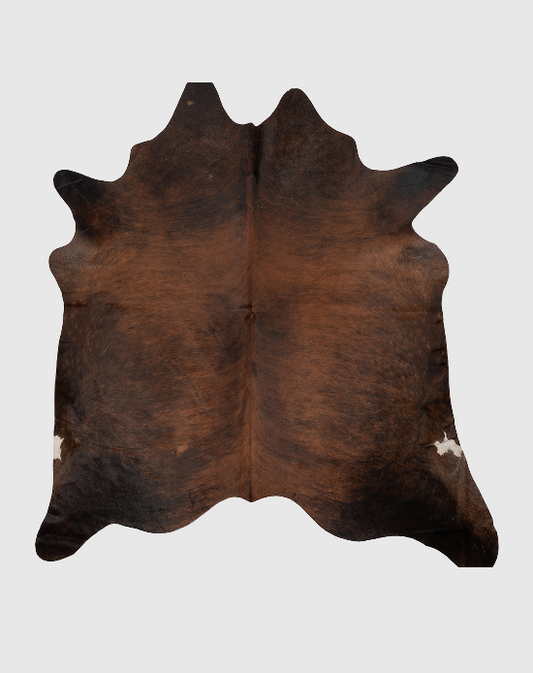 K808 | Unieke Koeienhuid XL | Donkerbruin | ca.210 x 180cm