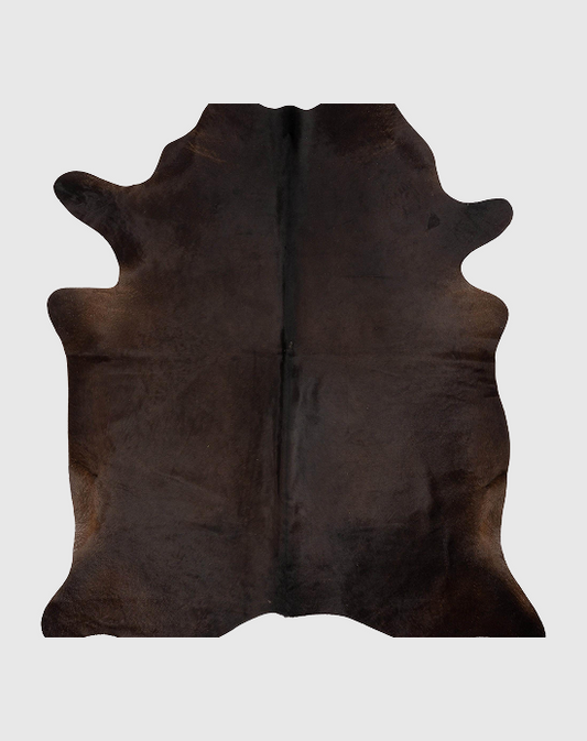 K800 | Cuir de vache unique XL | Brun foncé | environ 210 x 180 cm