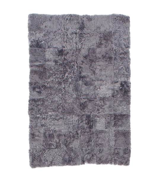 Schapenvacht IJslands kort kleed grijs 120-180cm