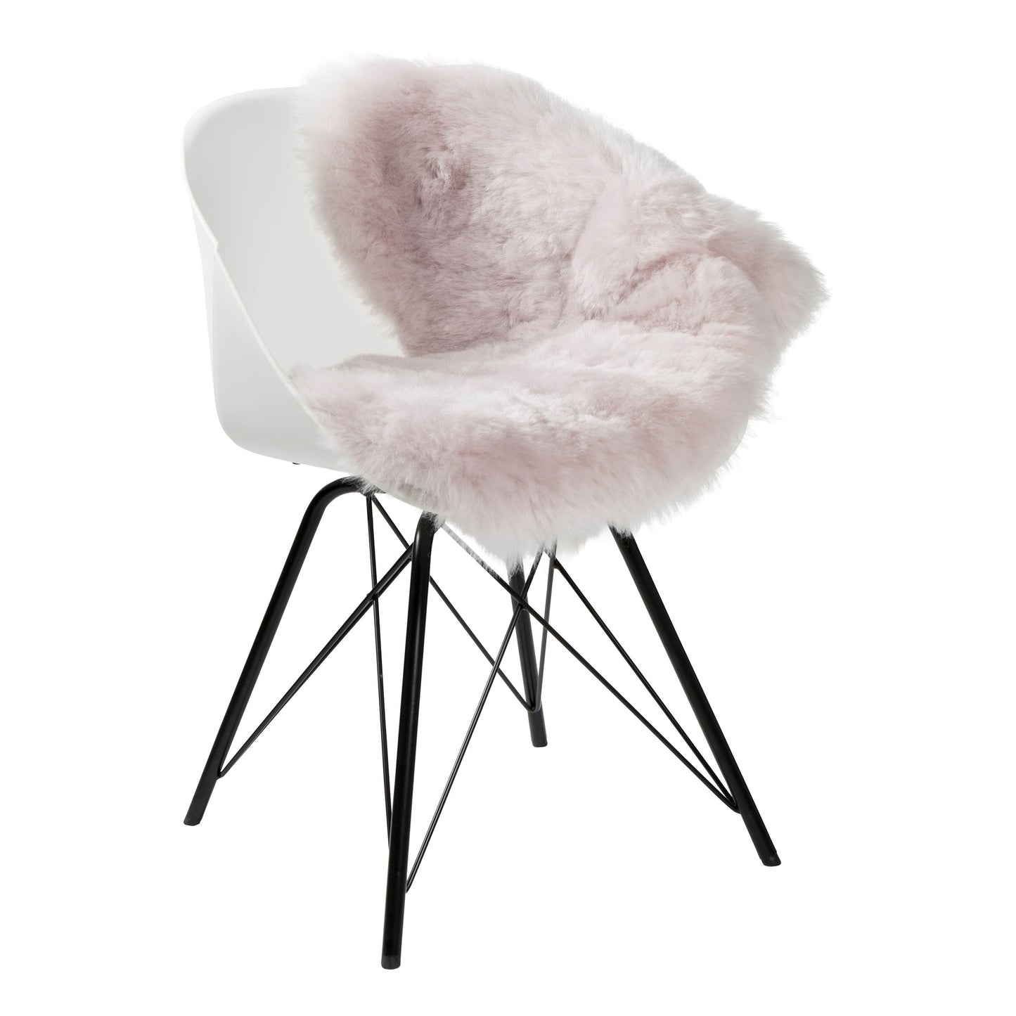 Schapenvacht IJslands kort roze 90-110cm