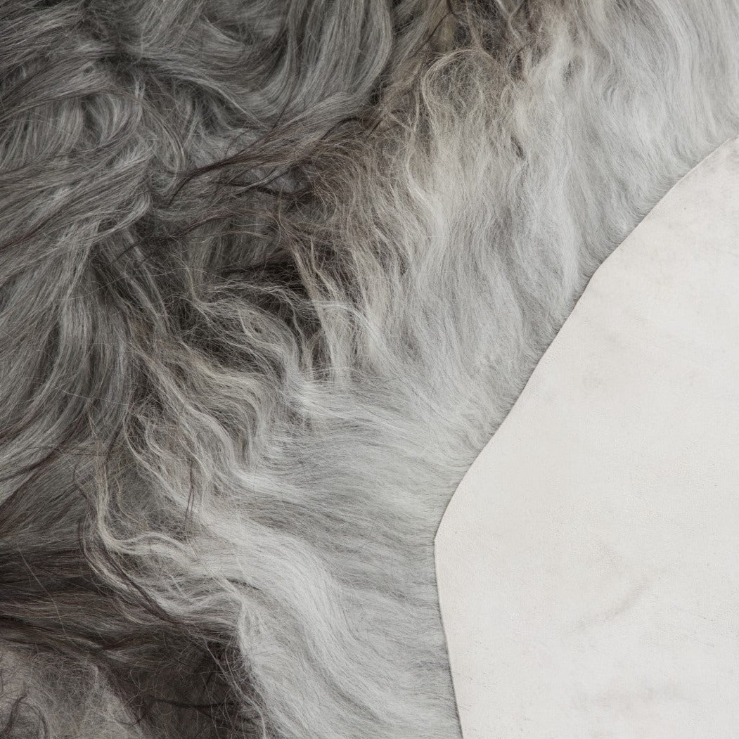 4x Sheepskin Icelandic | Natural grey | 140 x 210cm