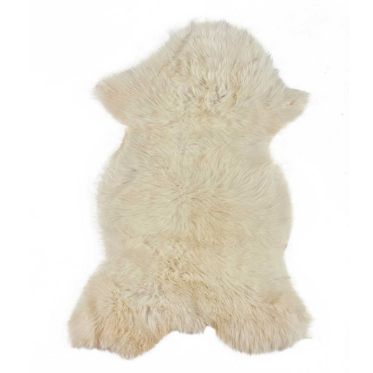 Real Sheepskin | Natural white/cream | 85x45cm