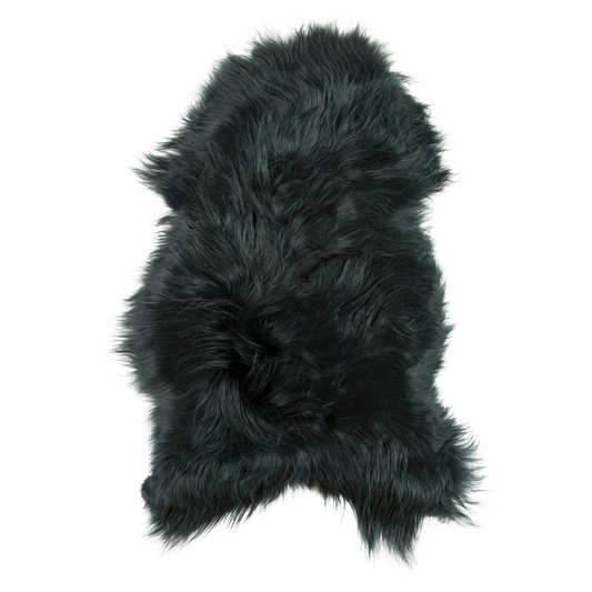 Schapenvacht IJslands | Donkergroen | 100 x 65cm