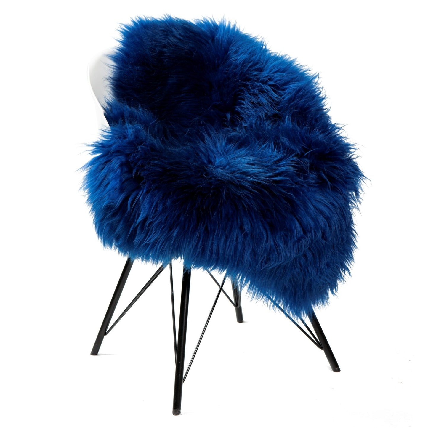 Schapenvacht navyblauw 90-110cm