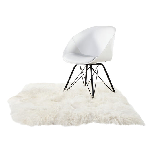 Tapijt Schapenvacht IJslands (4 vachten) wit 130-140cm