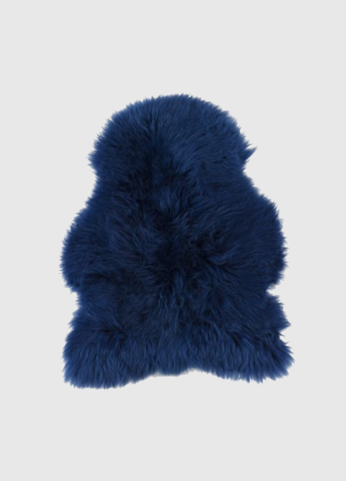 Schapenvacht | Navyblauw | 100 x 65cm