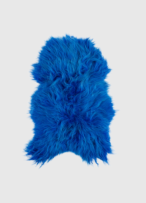 Schapenvacht IJslands | Blauw | 100 x 65cm