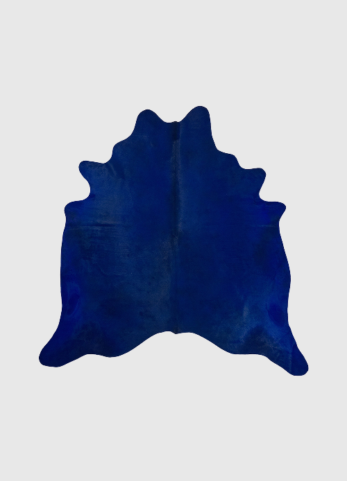 Peau de vache | Bleu cobalt | 3,5-4 m²