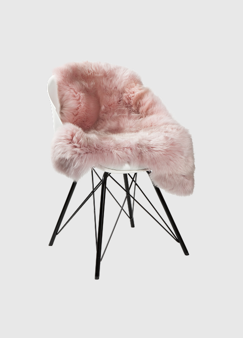 Schapenvacht | Roze | 100 x 65cm