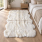 Schapenvacht vloerkleed wit – 6 vachten, in het interieur