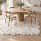 Schapenvacht vloerkleed wit – 8 vachten, in het interieur